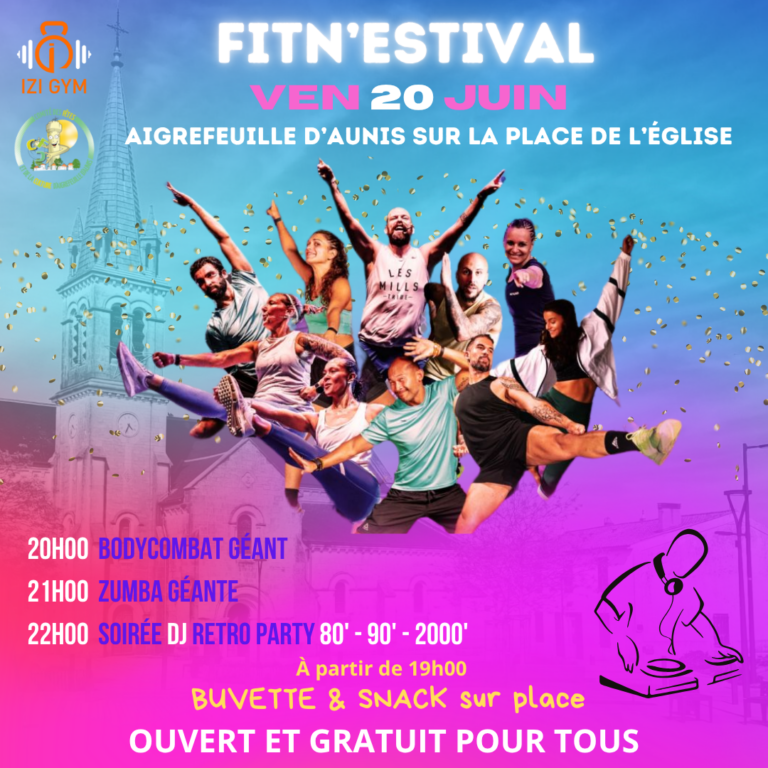 Ne ratez pas le 1er Fitn’Estival by IZI GYM – le 20 juin à Aigrefeuille !