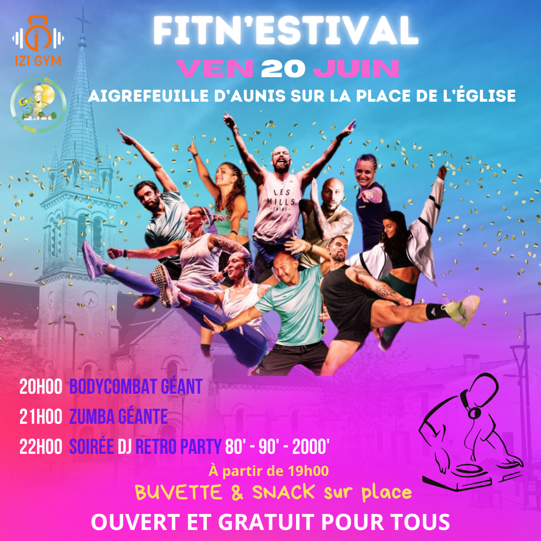 Ne ratez pas le 1er Fitn’Estival by IZI GYM – le 20 juin à Aigrefeuille !